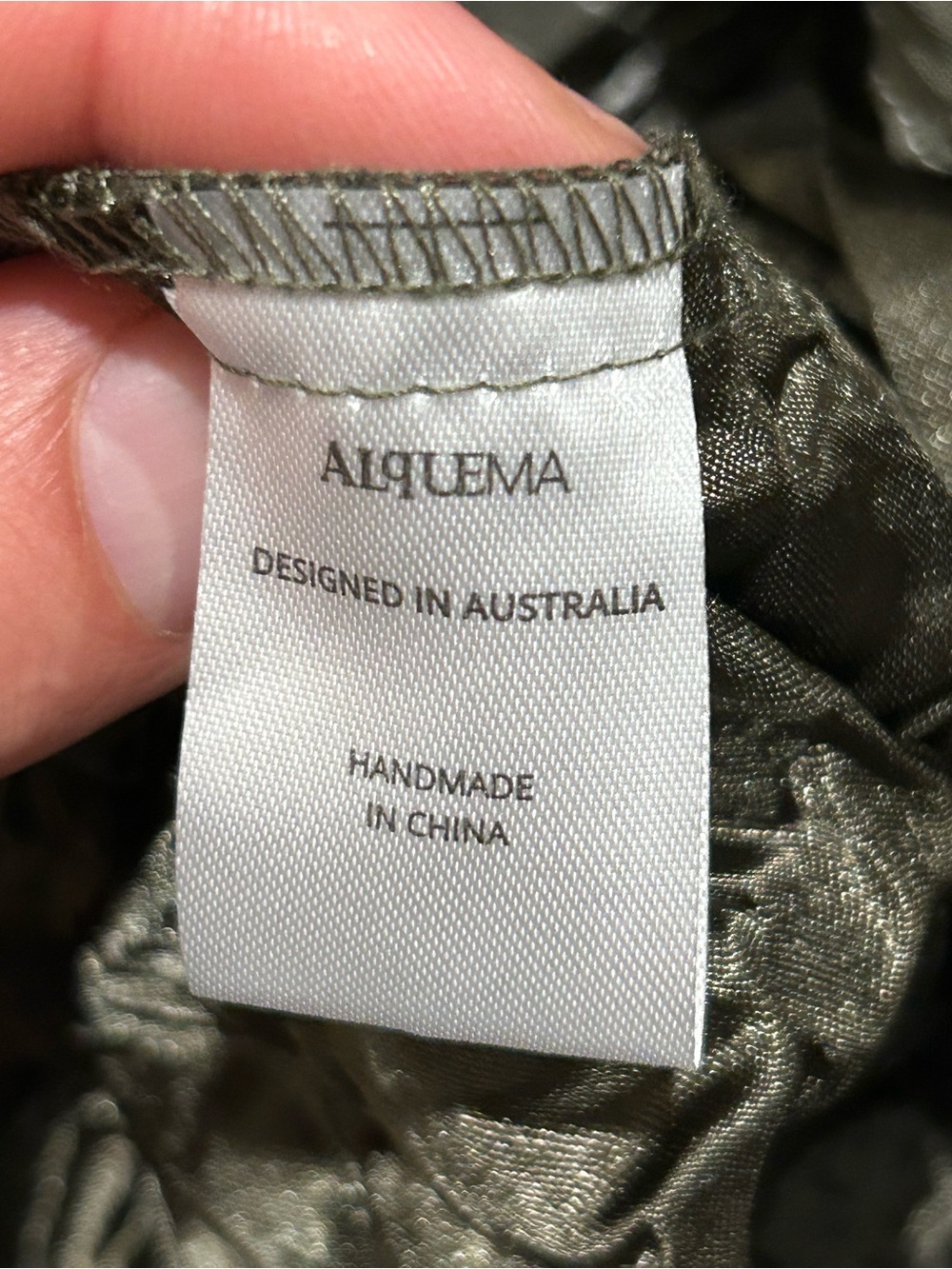 AlqueMa Australia Contrast Nehru Coat Dress Abstract Unique , size XS/S - Picture 10 of 11